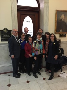 Rep. Frank Smizik, Rabbi Shoshana Meira Friedman, Rev. Fred Small, Rev. Reebee Girash, Margaret, Mariama White-Hammond, Amy Benjamin, Lise Olney