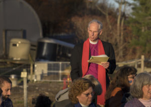 Bishop Doug Fisher makes his pledge. Photo credit: Robert A. Jonas