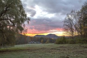 Dawn in Ashfield. Photo credit: Robert A. Jonas