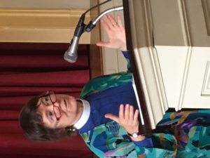 Speaking at SAICAN meeting, Oct. 30, 2016. Photo credit: Rev. Marisa Brown Ludwig 