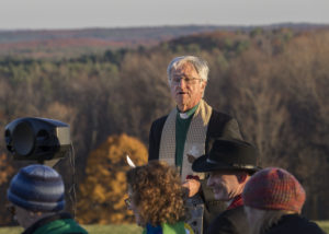 Rev. Dr. Jim Antal makes his pledge. Photo credit: Robert A. Jonas