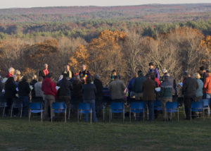 Gathered in prayer, "We Are the Earth: Public Prayer for the Planet." Photo credit: Robert A. Jonas